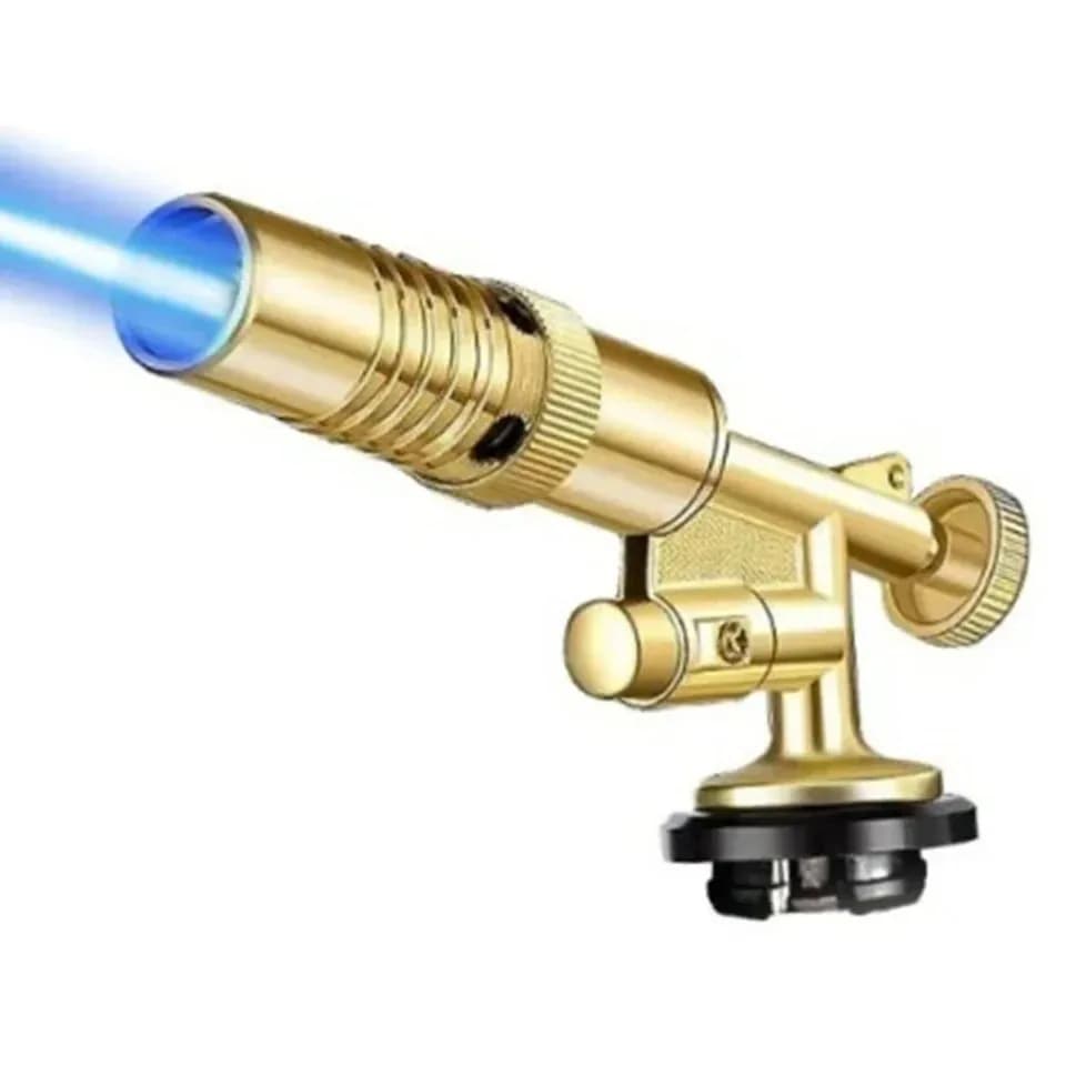 Portable Auto Ignition Gas Torch Gold Copper High Temperature BBQ Lighter for Cooking Brazing Soldering