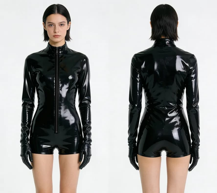 Costume in lattice naturale al 100% per cosplay, tuta intera per travestimenti, fatto a mano su misura con guanti, taglie S-XXL