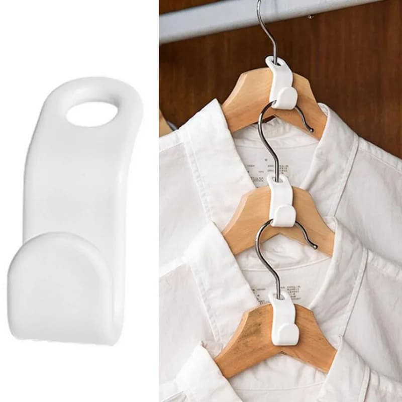10 Hanging Hooks Plastic Clip Spare Parts, Spare Parts for Wardrobe and Clothes