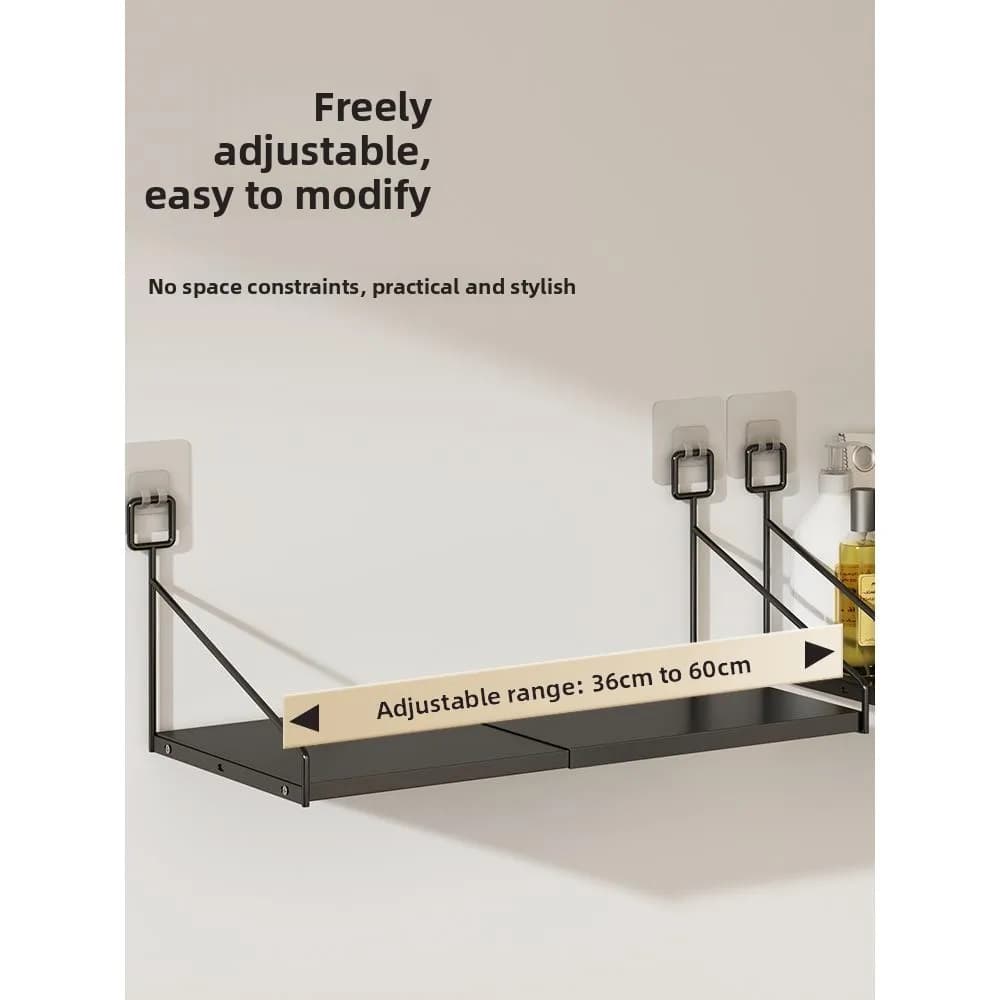 Wall-Mounted Storage Rack Bedside Hanging Basket Empty Space Underbed Organizer Clothing Storage Shelf No-Drilling Installation