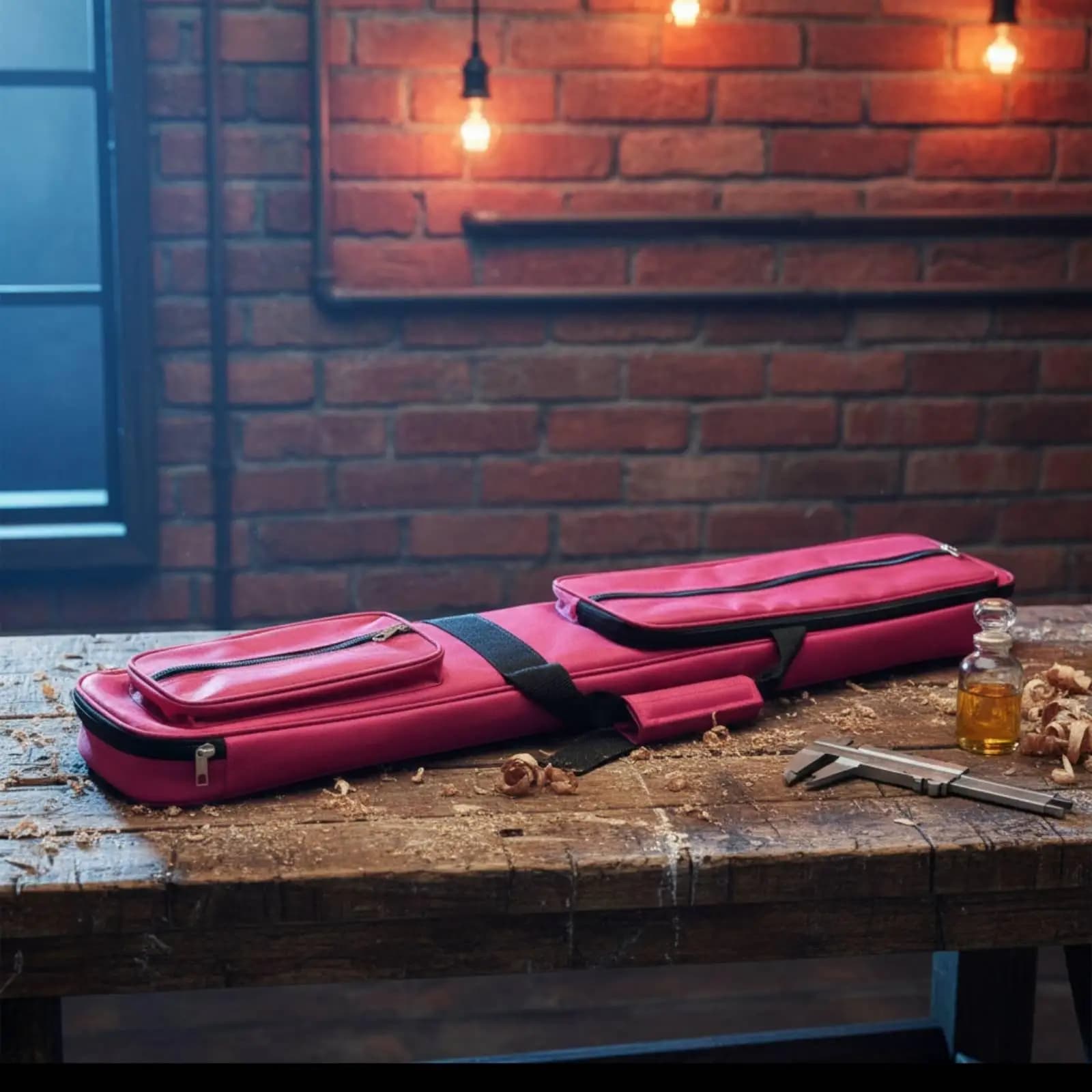Professional Billiard Cue Case 4x3 7 Slot Soft Bag with Reinforced Stitching for Pool Players Tournament Gear