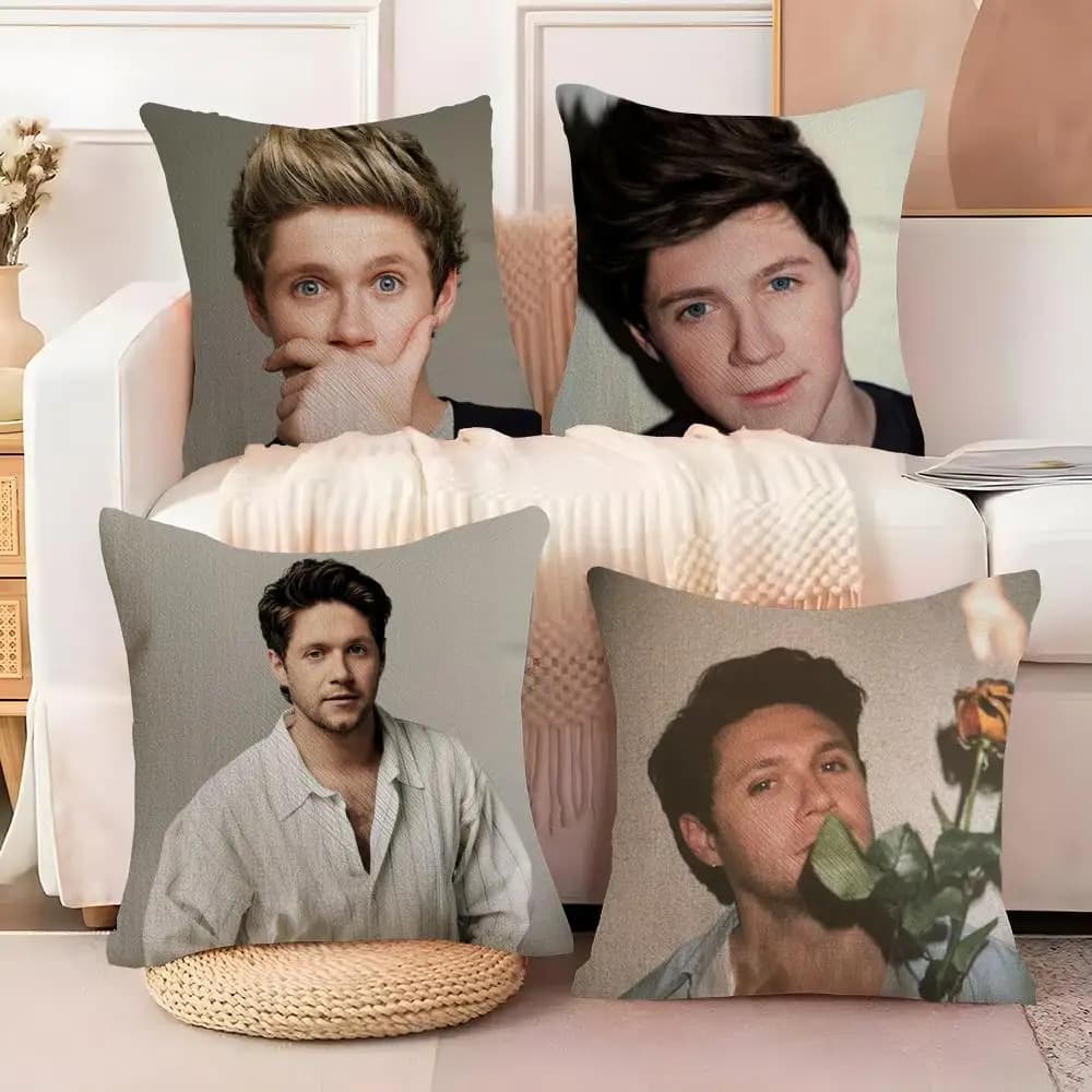 N-Niall H-Horan Pillow Lining in soft plush for sofa|Packboard for decorative cushion on both sides|Hot sign for home