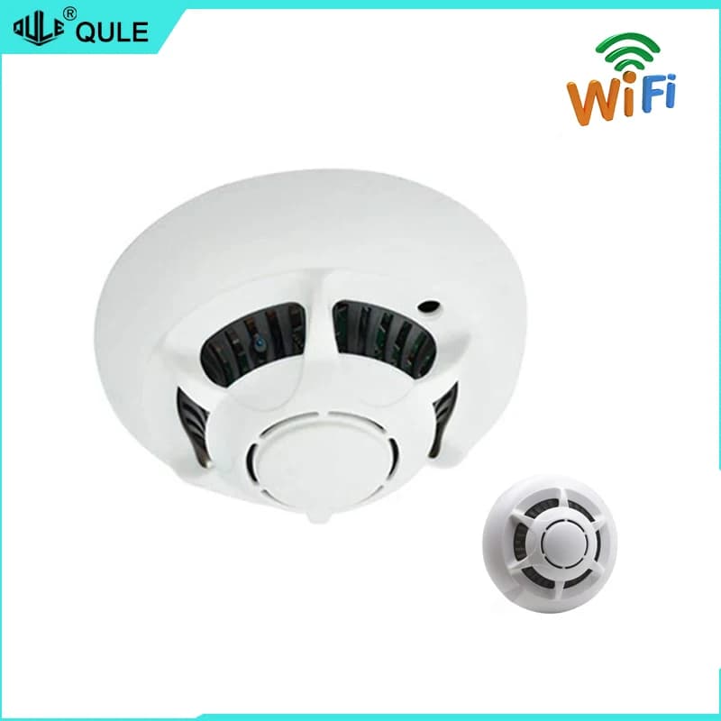 Allarme fumo con telecamera nascosta 4K, WiFi, controllo a distanza