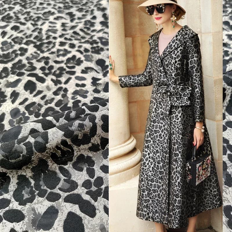 Jacquard Brocade Fabric Leopard Brand Dress Suit Brocade Garment Soft Fabrics Cloth Diy Sewing Material By The Yard