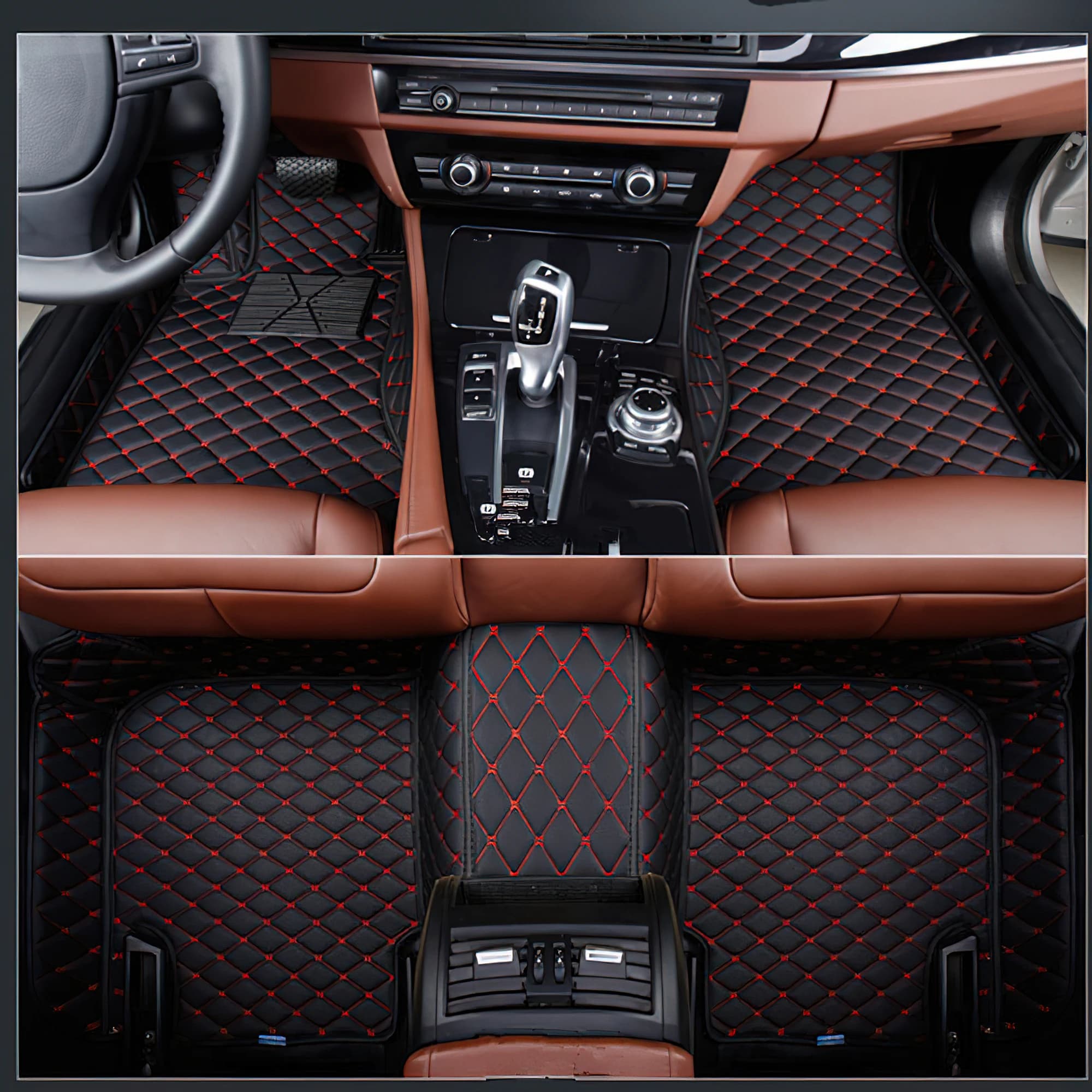 Accessori tappetini in pelle per auto adatti per Tesla Model 3 Y Highland Juniper 2019-2025 set completo di tappeti per veicoli