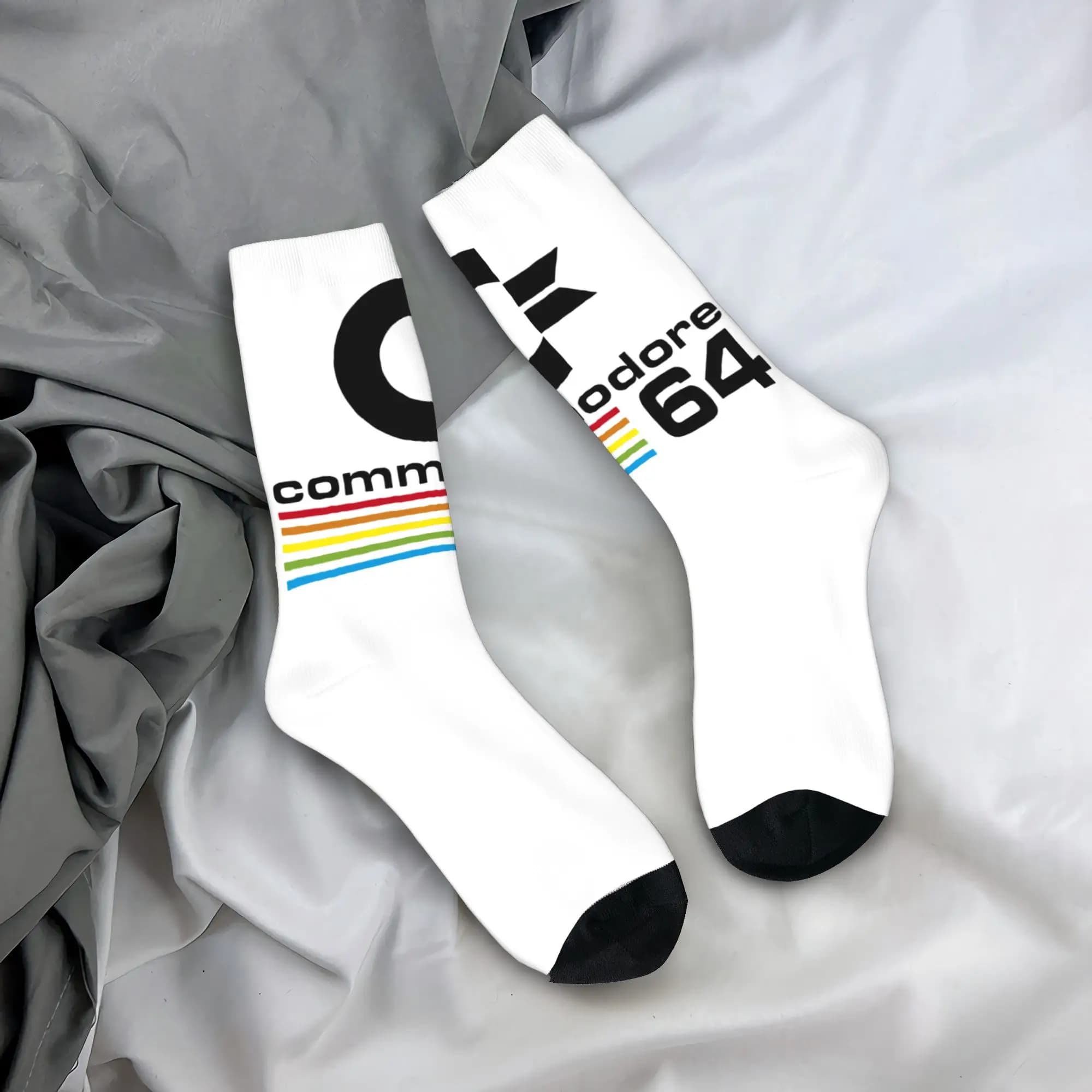 Calzini personalizzati Commodore 64 da uomo, unisex, con stampa 3D, calzini eleganti per computer C64 Amiga