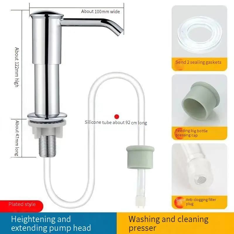 Spremiagrumi per piatti Prolunga per dispenser di sapone per lavello da cucina Tubo di prolunga per spremiagrumi per detersivo per piatti maggiordomo