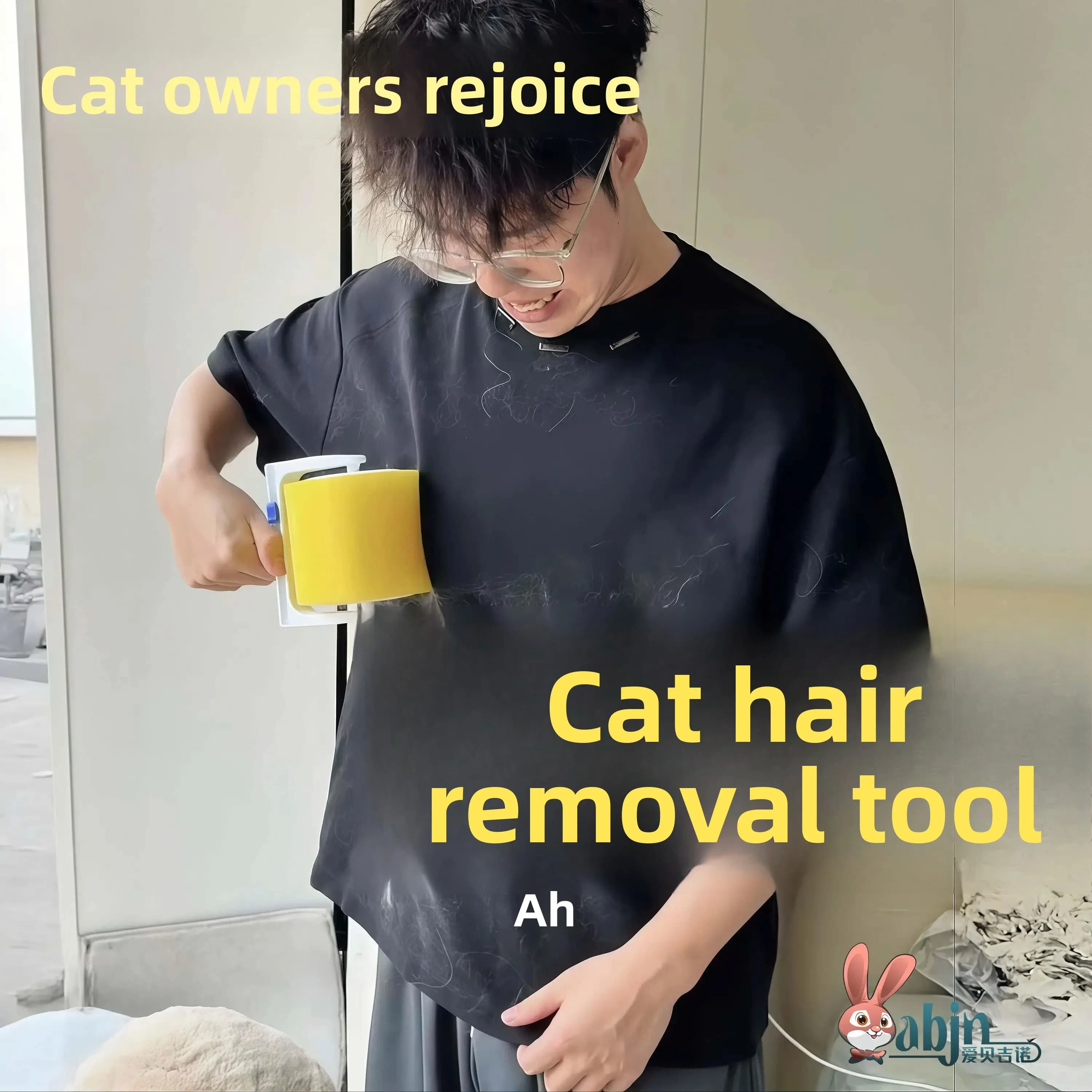 Tearable Sticky Hair Remover Roller for Cats Clothing Dust Cleaner Strong Adhesive Pet Hair Lint Roller Special for Owners