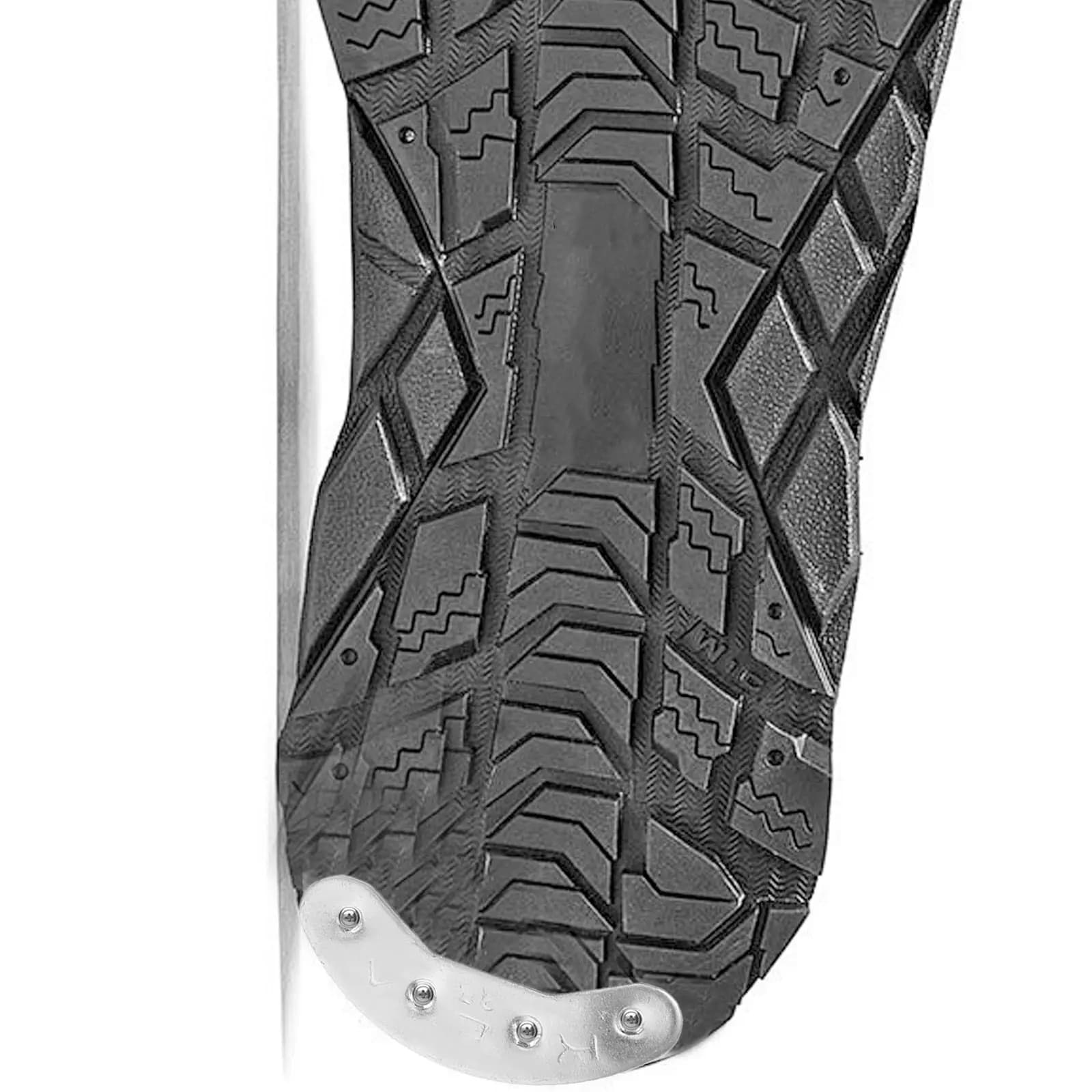 2 Paia di Protezioni in Metallo per Tacchi di Scarpe da Uomo, Resistenti all'Usura, per Riparazione e Protezione di Scarpe da Escursionismo e Suole di Stivali