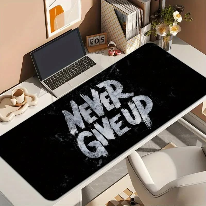 1Pcs Inspirational Gaming Mouse Pad Non-Slip Rubber Base Washable Desk Mat for Office Home School Gift