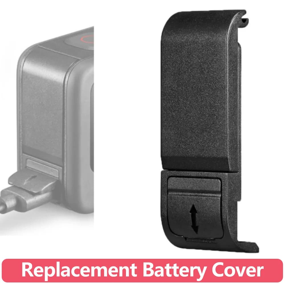 Replacement Battery Door Cover for GoPro Hero 13 12 11 10 9 ABS Battery Case Lid with USB-C Charging Port Opening 1/3/5/10 Packs