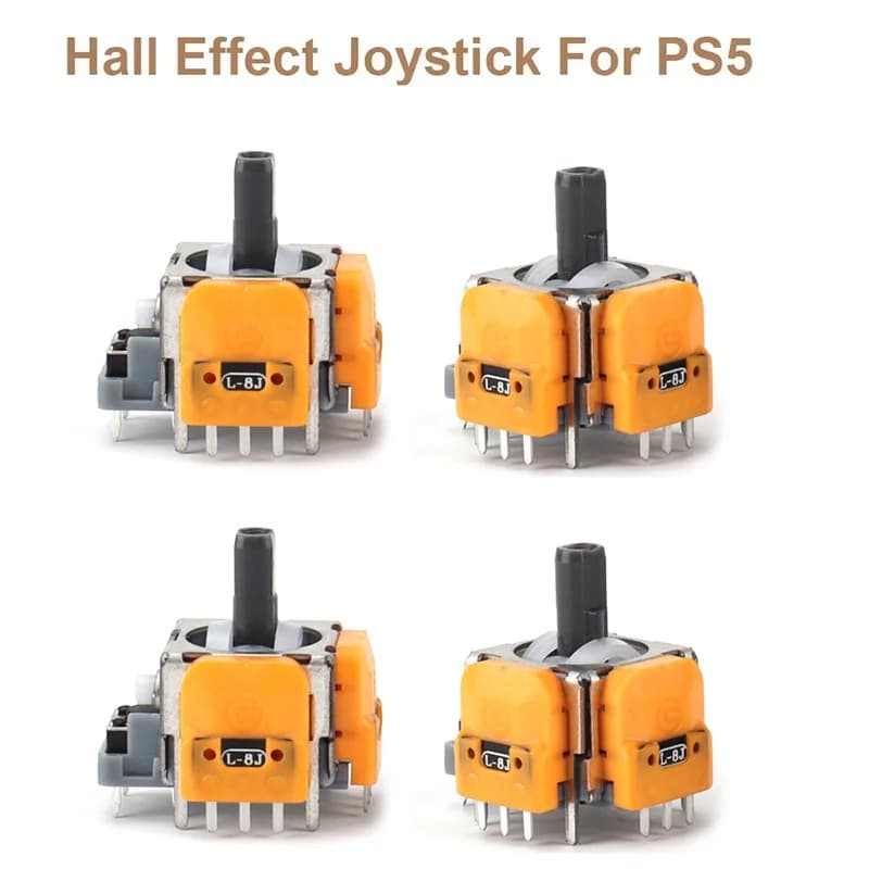 Joystick analogico 3D con sensore ad effetto Hall, accessorio di ricambio per controller, stick analogico per parti di gamepad PS5/PS4/Xbox