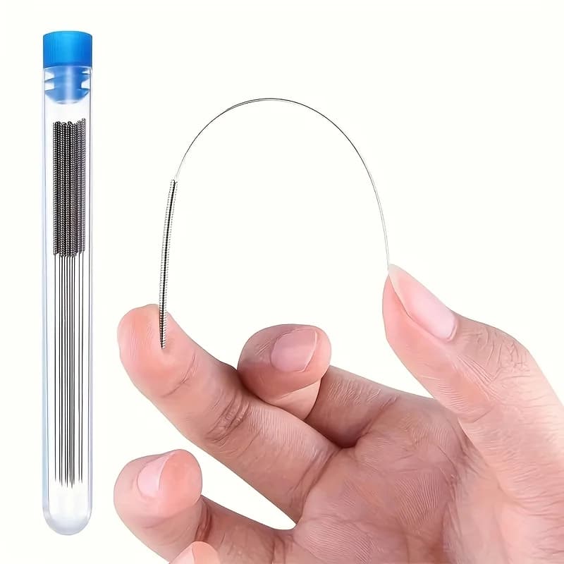 Kit di pulizia ugelli per stampante 3D da 10 pezzi, aghi in acciaio inossidabile per la rimozione di intasamenti 0.2/0.25/0.3/0.35/0.4mm