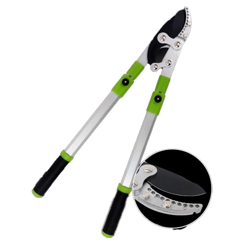 Aluminum Alloy Pruning Scissors Professional Telescopic Labor-saving Adjustable Anti-slip Handle Garden Fruit Branch Scissors
