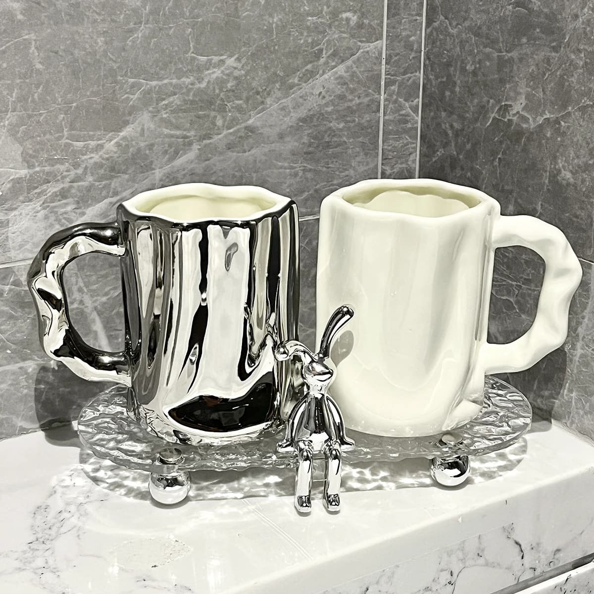 Tubo di stoccaggio per dentifricio creativo di lusso, per trucco domestico, portaspazzole per sopracciglia, portaspazzolino, scatola di immagazzinaggio di lusso