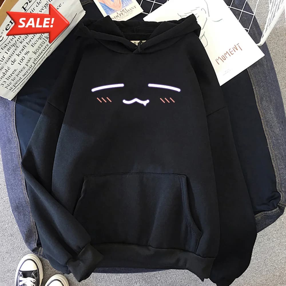 Felpa con Cappuccio Kawaii Takodachi, Moda Donna Harajuku, Felpe Grafiche Unisex Autunno Inverno, Pullover Estetici con Cartoni Animati