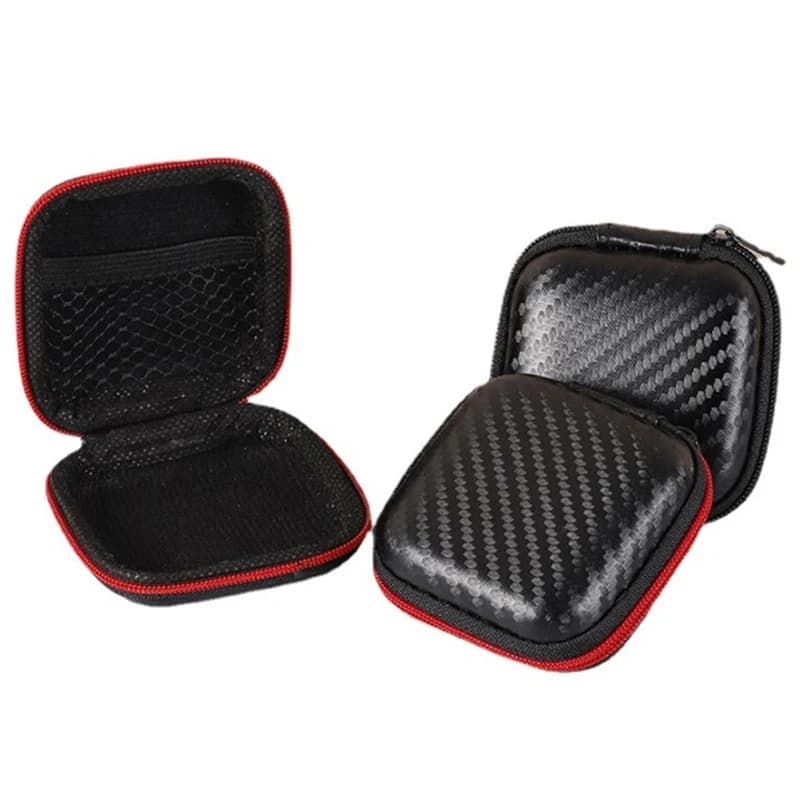 Earphone Wire Organizer Box Carrying Portable Travel Zipper Storage Case for Earphone Charger SD TF Cards Gadget Bag Accessories