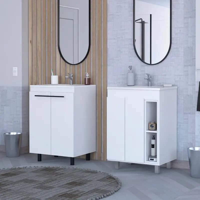 Set da bagno bianco da 2 pezzi per bagno: asciugamani morbidi e assorbenti, tappetino e tappeto per doccia, comfort ad asciugatura rapida, elementi essenziali per la decorazione della casa