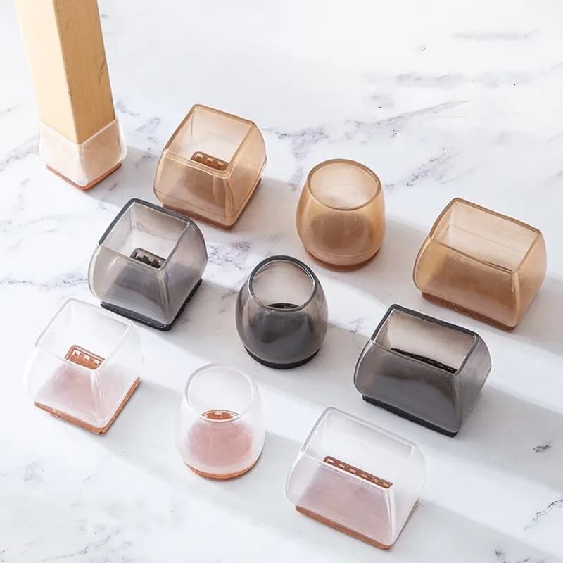 8/16pcs Silicone Chair Legs Non-slip Bearings Furniture Sofa Feet Anti-noise Socket Covering Wooden floor with scratches Protections Zerbino