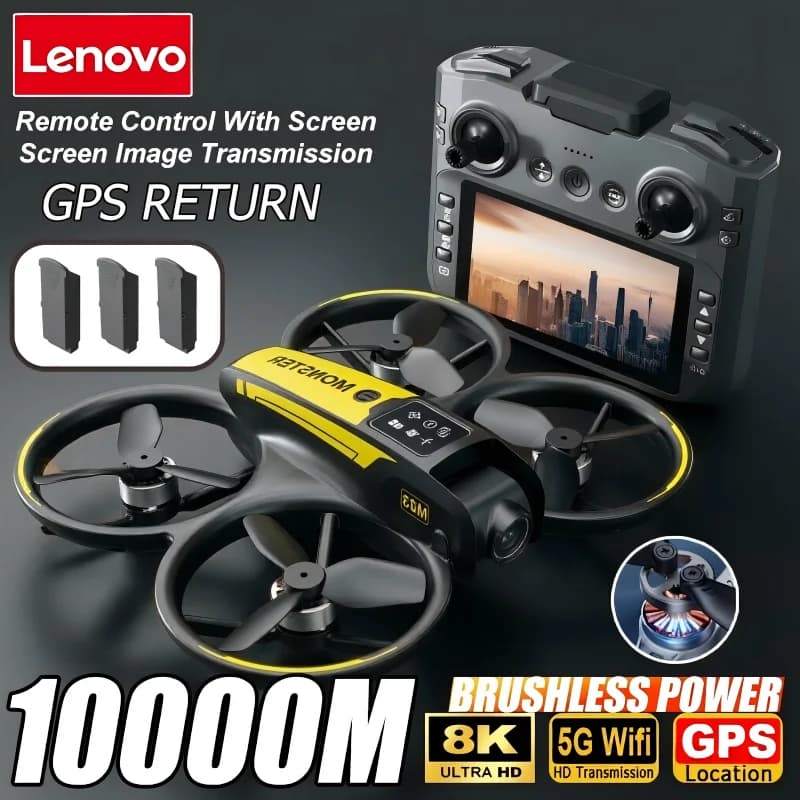 Drone VIVO M23 with Double Camera HD 8K, Professional Air Photography, Stationary Flight with Optical Flow, Repeated with Gesti, Foldable UAV