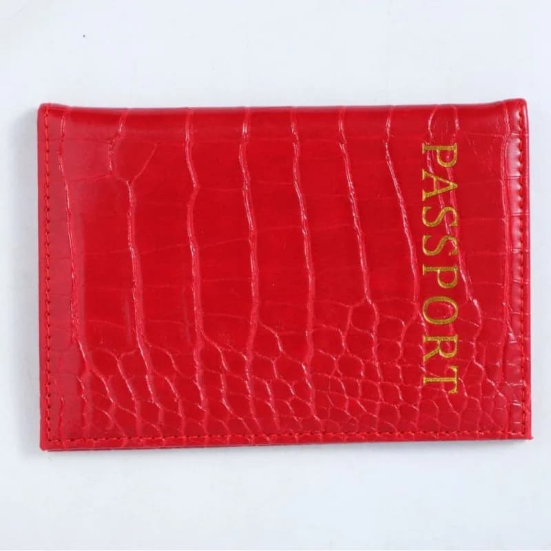 Porta Passaporto in Pelle PU Impermeabile per Uomo e Donna, Custodia Protettiva per Carte di Credito e Passaporto