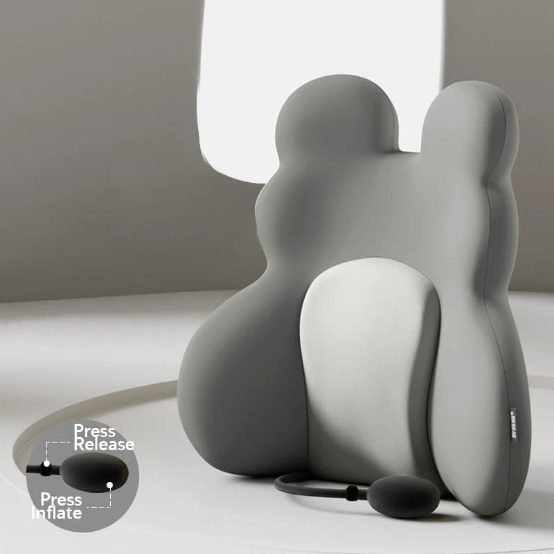 Cuscino Lombare Comfort per Sedia da Ufficio, Supporto Ergonomico in Memory Foam per la Parte Bassa della Schiena, Cuscino Lombare per Sedia da Scrivania e Gaming
