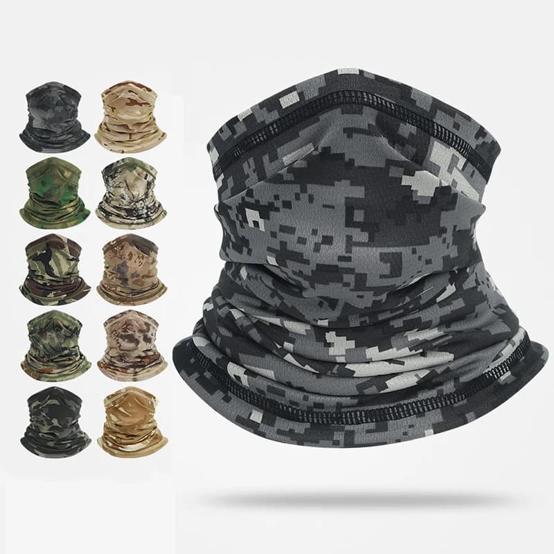 Cycling Neck Gaiter Spring Summer Men Women Camouflage Camping Sunscreen Scarf Outdoor Sports Elastic Breathable Travel Mask