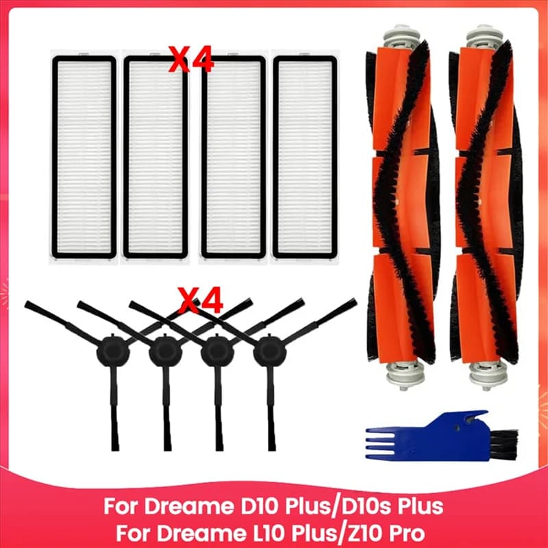 A02F-Per Dreame D10 Plus/D10s Plus Per Dreame L10 Plus/Z10 Pro Aspirapolvere Spazzola Laterale Principale Filtri Hepa
