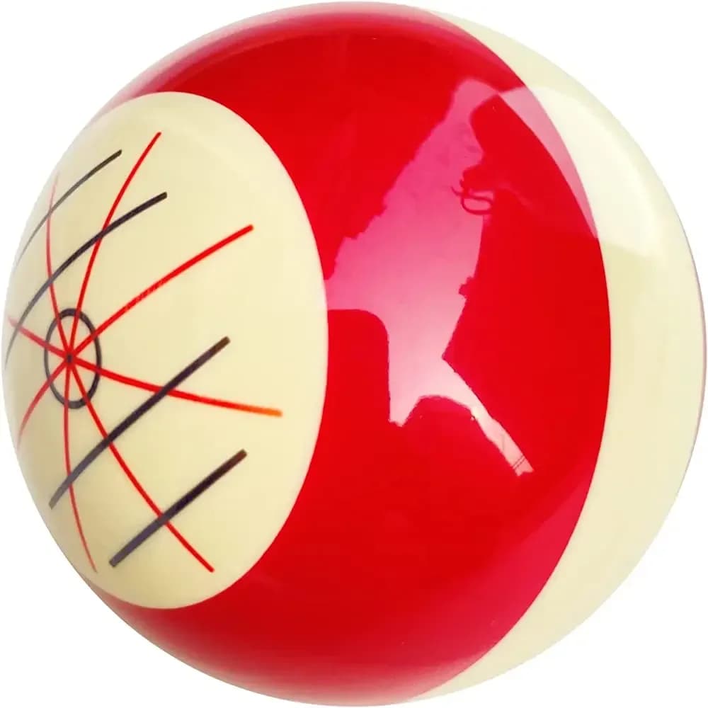 Palline da biliardo per allenamento, biliardo, biliardo, accessorio per pratica, palline da pratica con linee e punti standard, piscina americana, otto palline
