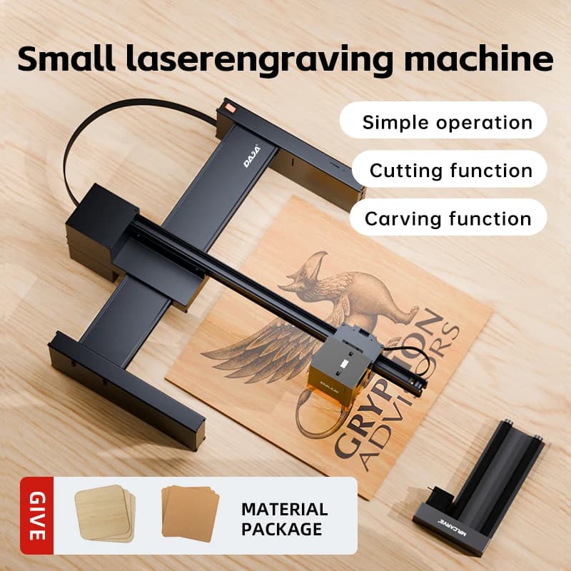 Laser Engraving Machine DB 3W 10W Stainless Steel Metal Fully Automatic CNC Small Convenient Fiber Optics Cheap