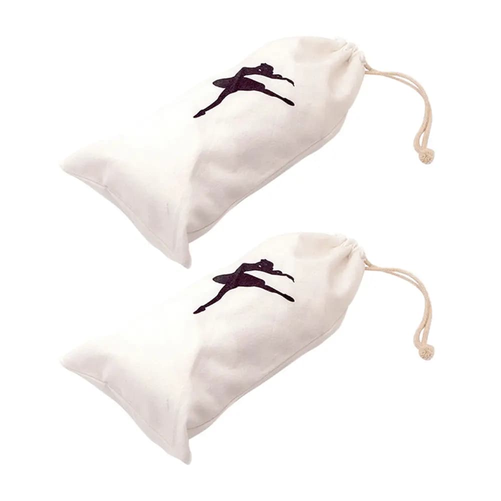 2Pcs Ballet Pointe Shoe Bags Lint Drawstring Dance Bag Storage for Girls Ballet Shoes Accessories Pointe Shoe Bag