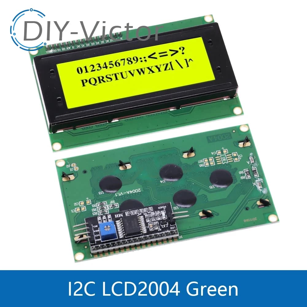 LCD2004 + I2C LCD2004 20x4 2004A Blue Green Character LCD Screen IIC Module Serial Interface Adapter for Arduino