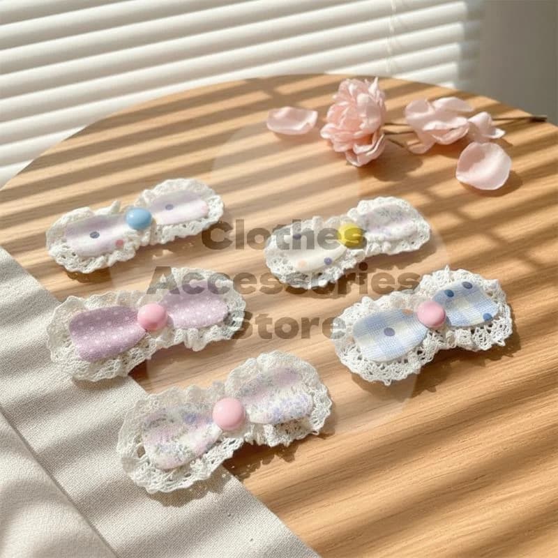 1Pcs Breathable Lace Velcro Hair Clips Traceless Broken Hair Sorting Holders for Baby Toddlers Girls Hair Accessories