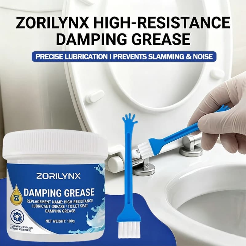 Grasso ad Alta Viscosità per Cerniere di Copriwater, Lubrificante Silenzioso per Chiusura Morbida, Olio Ammortizzante 60g SIKEZHAN