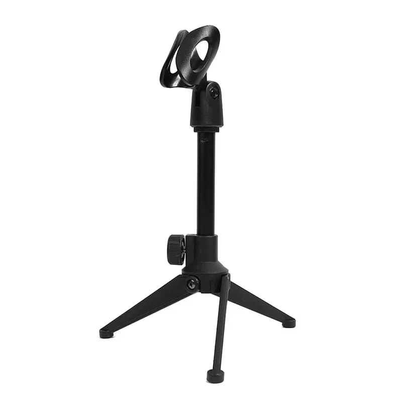 Height-Adjustable Mic Holder Desktop Microphone Tripod Adjustable Stand Portable Tripods For Live Streaming Recording Karaoke