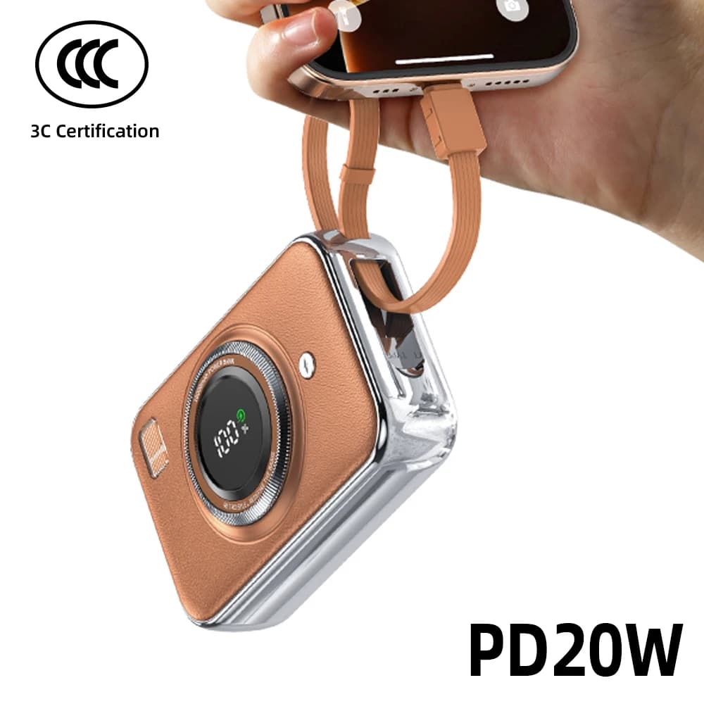 Kiki Shoot CCC Certificazione cinese Power Bank Mini 10000mAh 66W Caricatore portatile Powerbank a ricarica rapida per iPhone Xiaomi