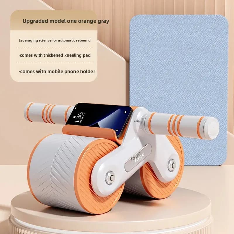 Auto Rebound Abdominal Wheel Portable Home Fitness Equipment Core Muscle Training Body Shaping Ab Roller Workout Tool