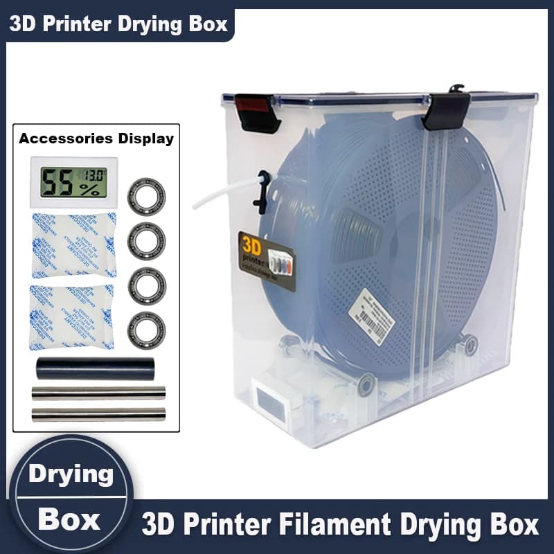 3D Filament Storage Box – 1KG Coil Airt Container, Compatible with PA Nylon, PLA, PVB, PETG, ABS
