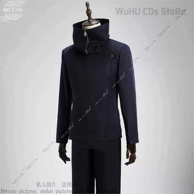 JJK Anime Inumaki Toge Costume Cosplay Parrucca Adesivo tatuaggio Kotodama Uomo Halloween Natale Gioco di ruolo giapponese Abiti Comic Conc