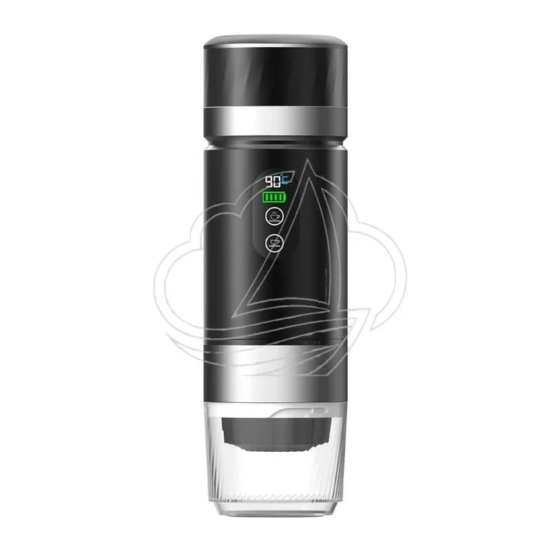 Macchina per Espresso Portatile Brevettata con Riscaldamento ad Acqua, USB-C 3-in-1, Caffettiera da Viaggio