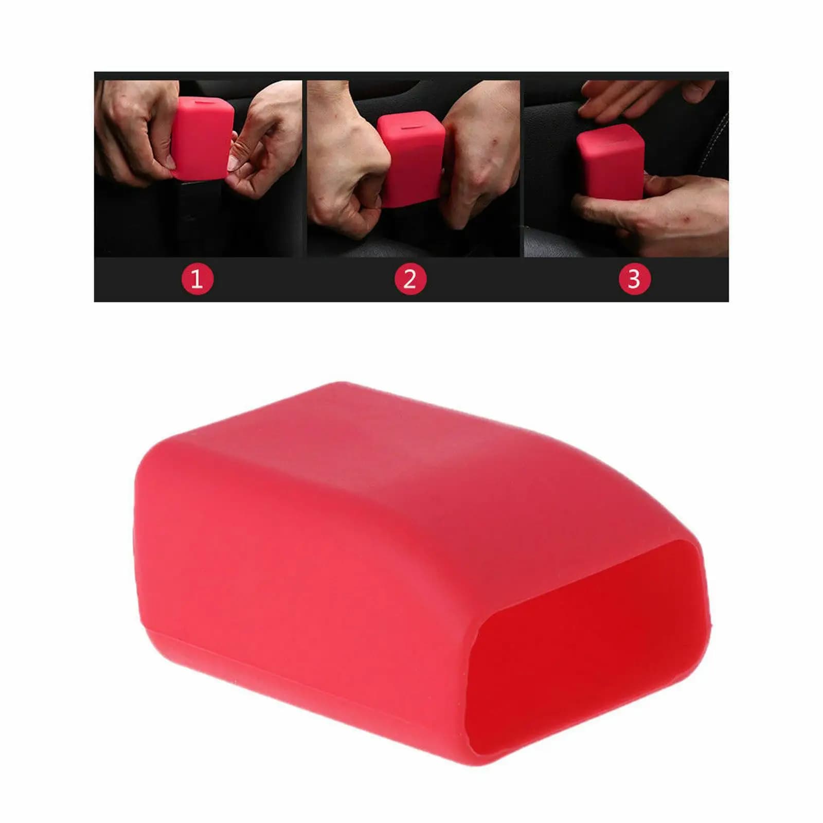 Copri fibbia per cintura di sicurezza per auto in Silicone prevenzione della polvere Clip per fibbia di sicurezza per auto protezione antigraffio copertura per pulsante interno dell'auto