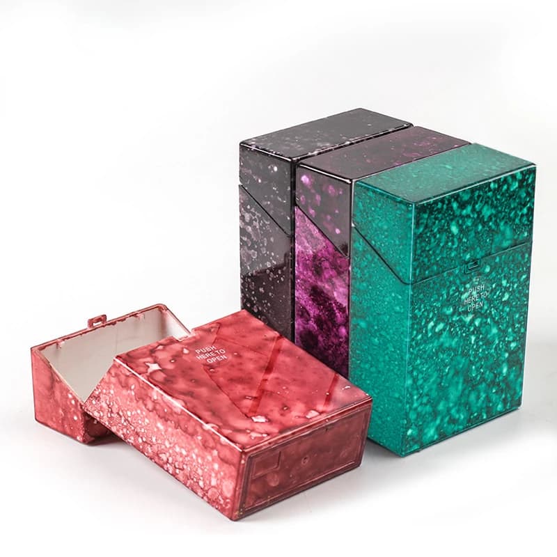 Portatile per borsa morbida e rigida da 8 mm Copri scatola per sigarette universale con ribaltamento automatico Custodia per sigarette in plastica Accessori per fumatori