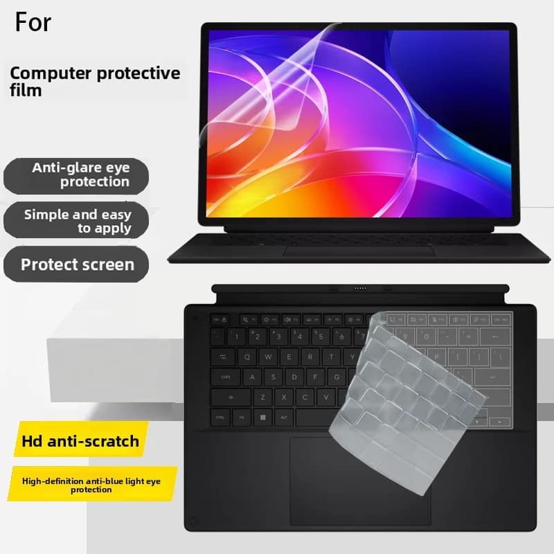 Anti-Reflective and Anti-Blue Protective Film for 14-Inch ASUS ProArt PZ14 Computer Screen Film HT7407 Keyboard Film