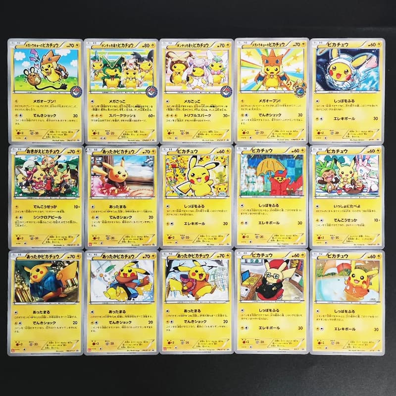 Carta Collezionabile Rara Proxy 2016 P.M.JAPANESE XY PROMO MEGA TOKYOS PIKACHU PM CNTR.BTL, Carta Singola Classica da Gioco Anime