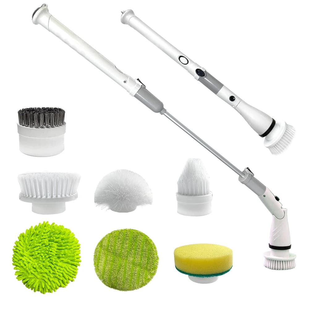 Spazzola per pulizia elettrica da bagno Spazzola per pulizia elettrica senza fili Spin Scrubber Pulitore senza fili Spazzola per pulizia turbo