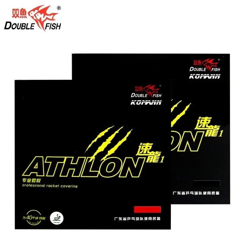 Double Fish Speed Dragon 1 table tennis racket with rubber, high elasticity, astringency, arc circle fast attack speed type