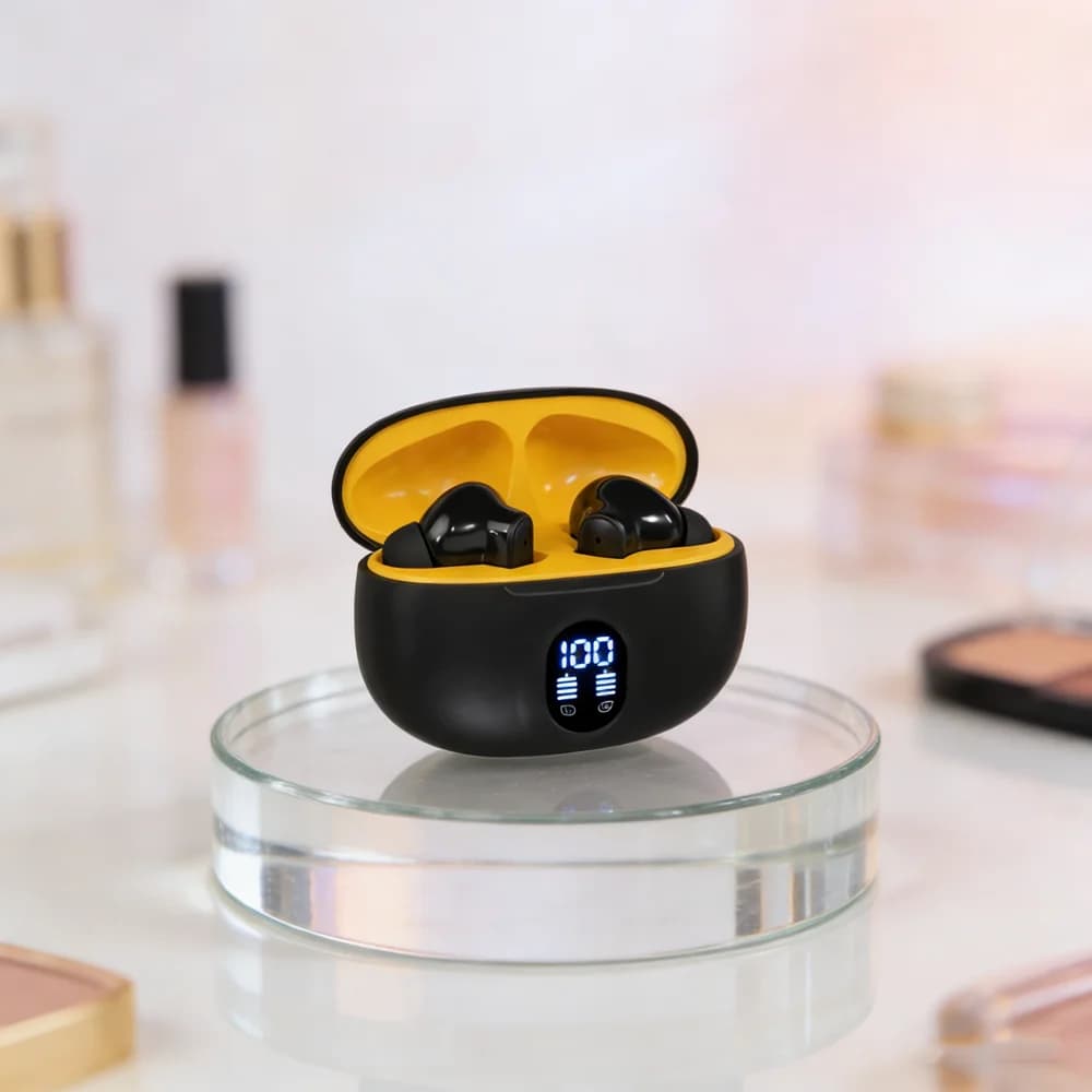 Cuffie wireless TWS originali per giochi, cuffie Bluetooth con microfono, riduzione del rumore, auricolari con bassi ad alta fedeltà