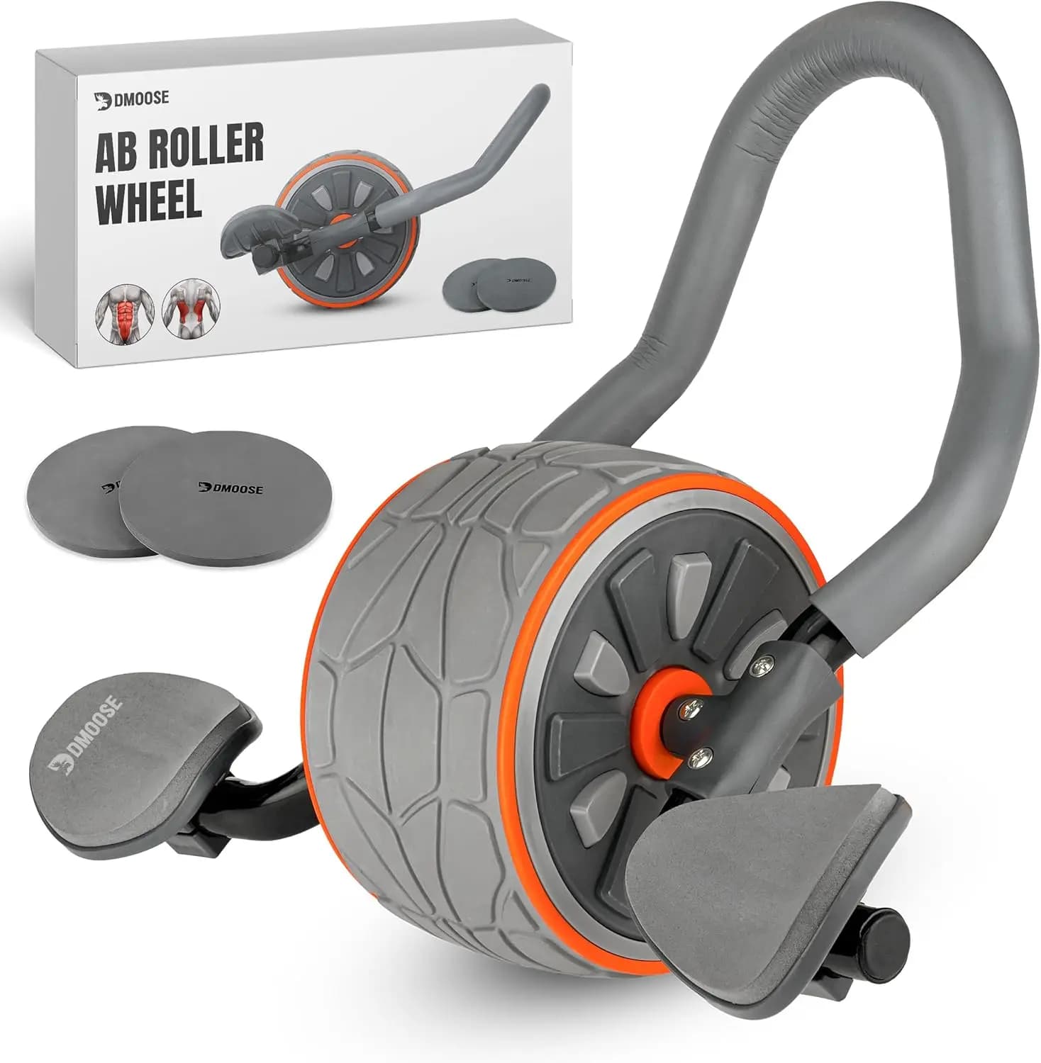 Abdominal Roller Wheel with Elbow Support 2 Knee Brace Abdominal Trainer for Central Training Perfect abdominal training equipment for home and gym