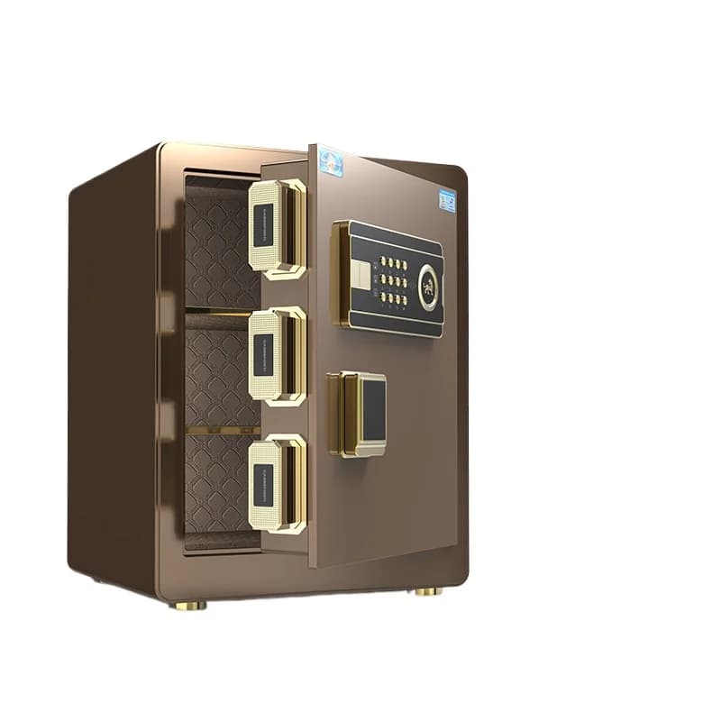 Sicuro per la casa Piccola password per impronte digitali Telefono cellulare WiFi Smart Tutto in acciaio Antifurto Cassaforte per ufficio