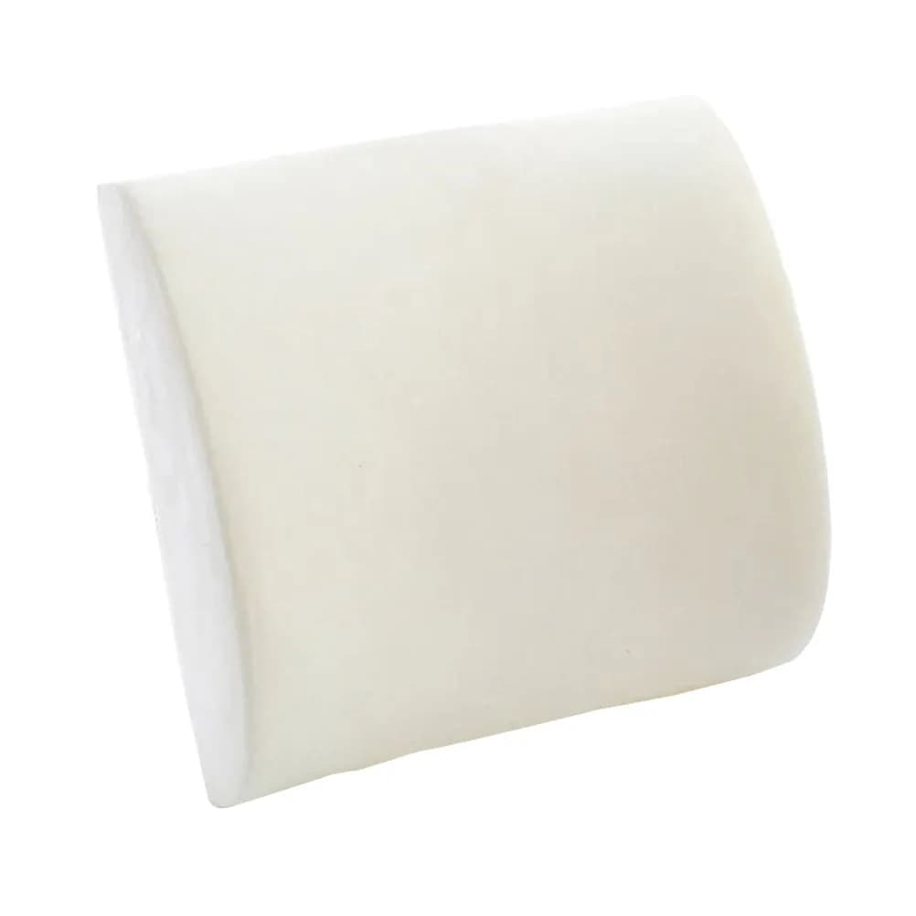 Cuscino Lombare in Memory Foam a Lento Rilascio, Bianco, per Auto, Aereo, Viaggi, Sedile, Casa, Sedia, Supporto per Schiena e Vita
